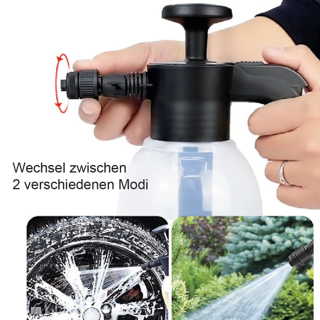 Druckpumpzerstäuber für die Autowäsche