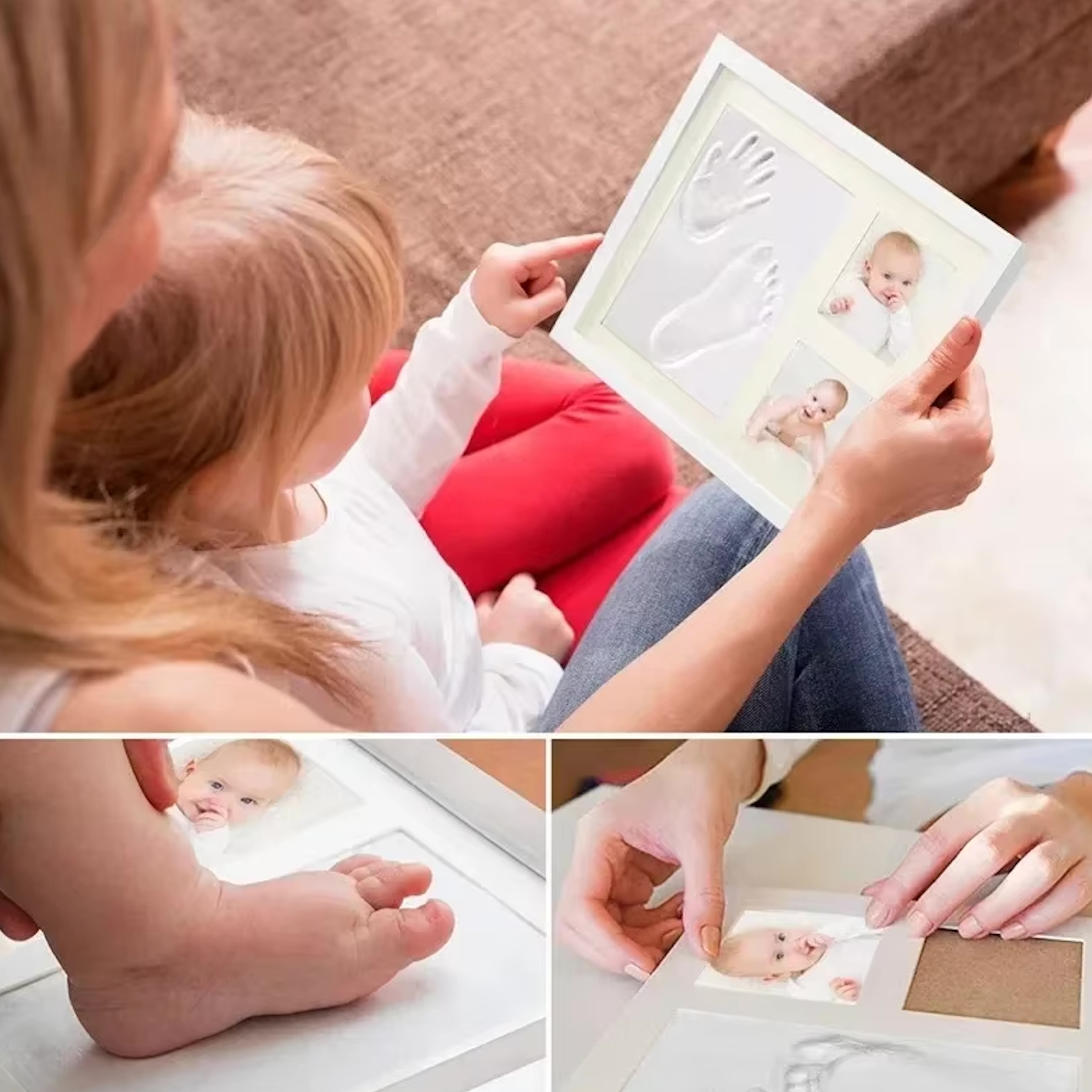 Dream Memory - Baby-Hand-Fuß Abdruck Set mit Bilderrahmen