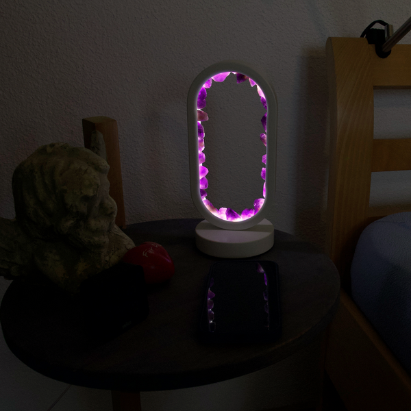 Amethyst Lichtquelle Kristalllampe