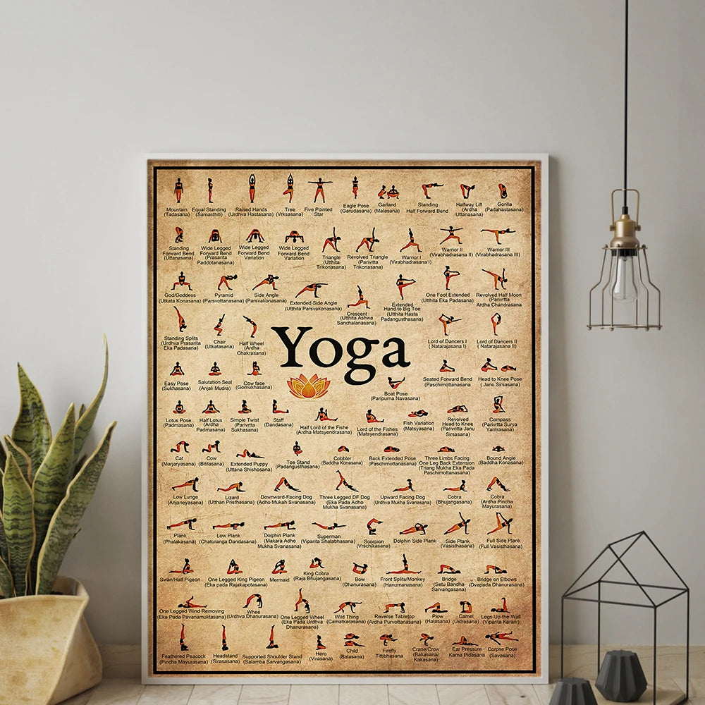 Yoga Canva in verschiedenen Größen