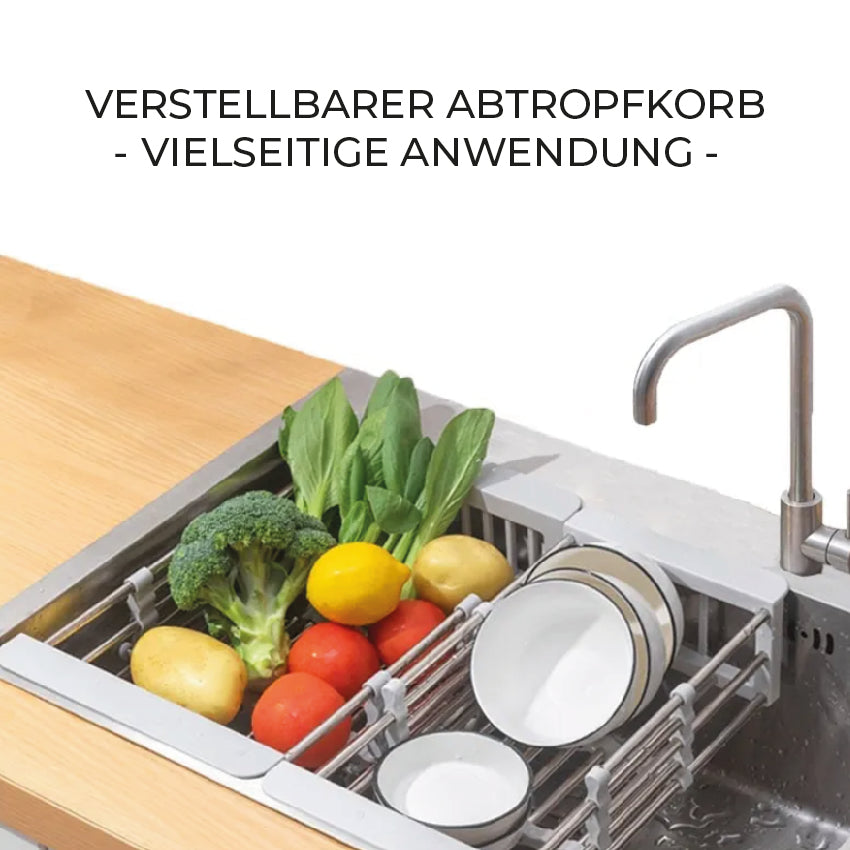 Verstellbarer Abtropfkorb für's Spülbecken