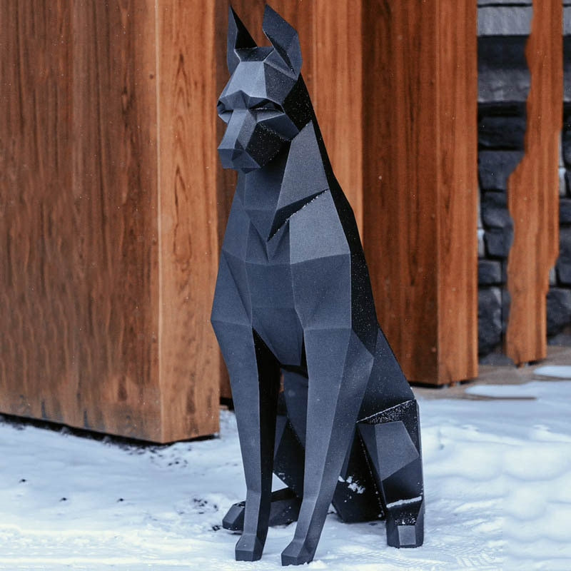 DIY 100 cm 3D Skulptur Doberman