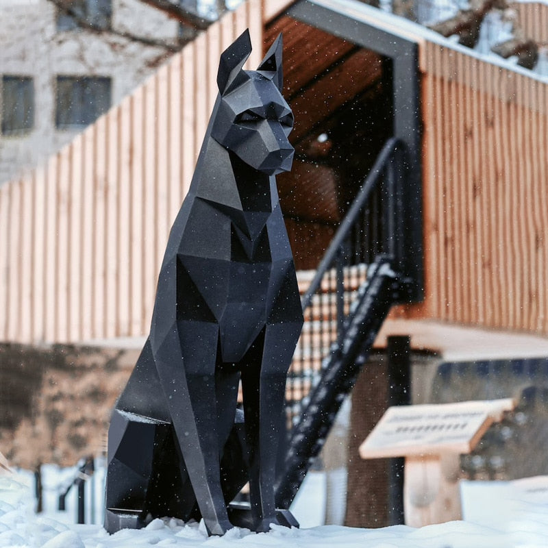 DIY 100 cm 3D Skulptur Doberman